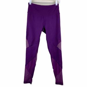 Victoria's Secret Victoria Sport Knockout Tight Mesh Leggings Purple Size S VGUC